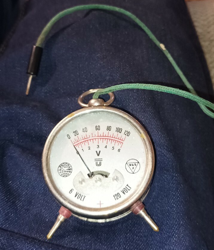 Vintage Voltmeter Ampmeter W&S F