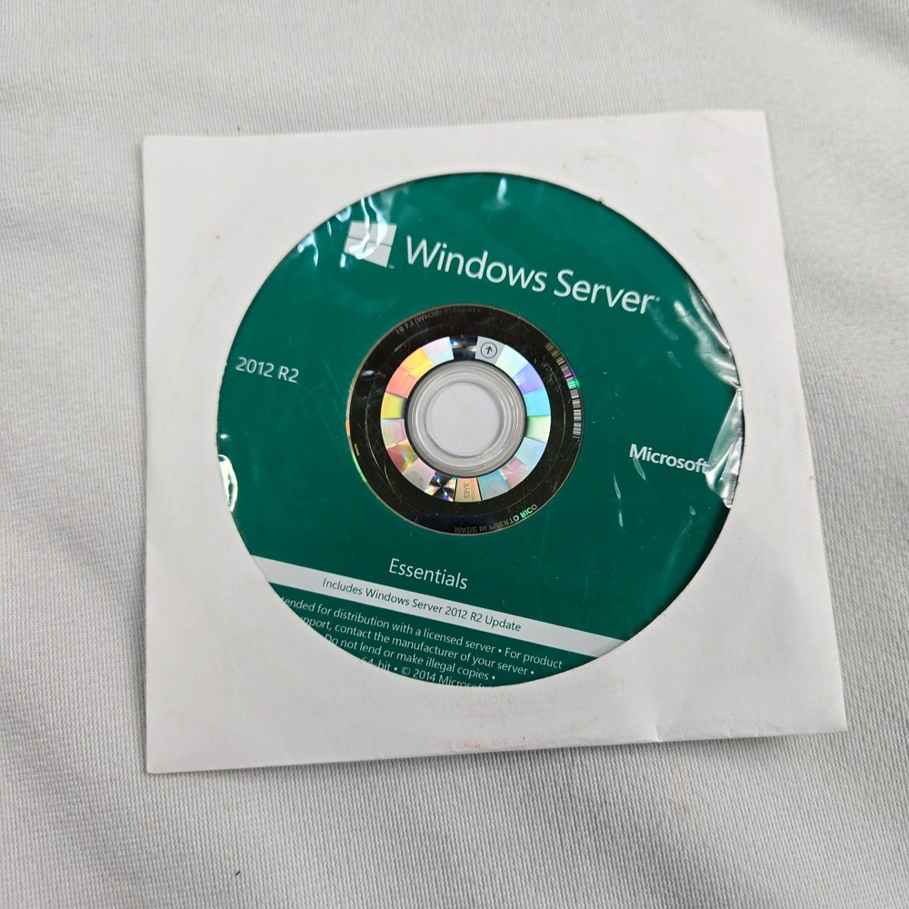 Microsoft Server 2012 R2 Essentials Installation CD-ROM including R2 Update