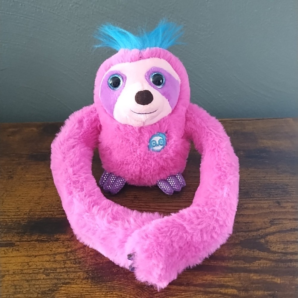 2019 EOLO Interactive Pink Hanging Monkey Sings Talks Plush Stuffed Toy