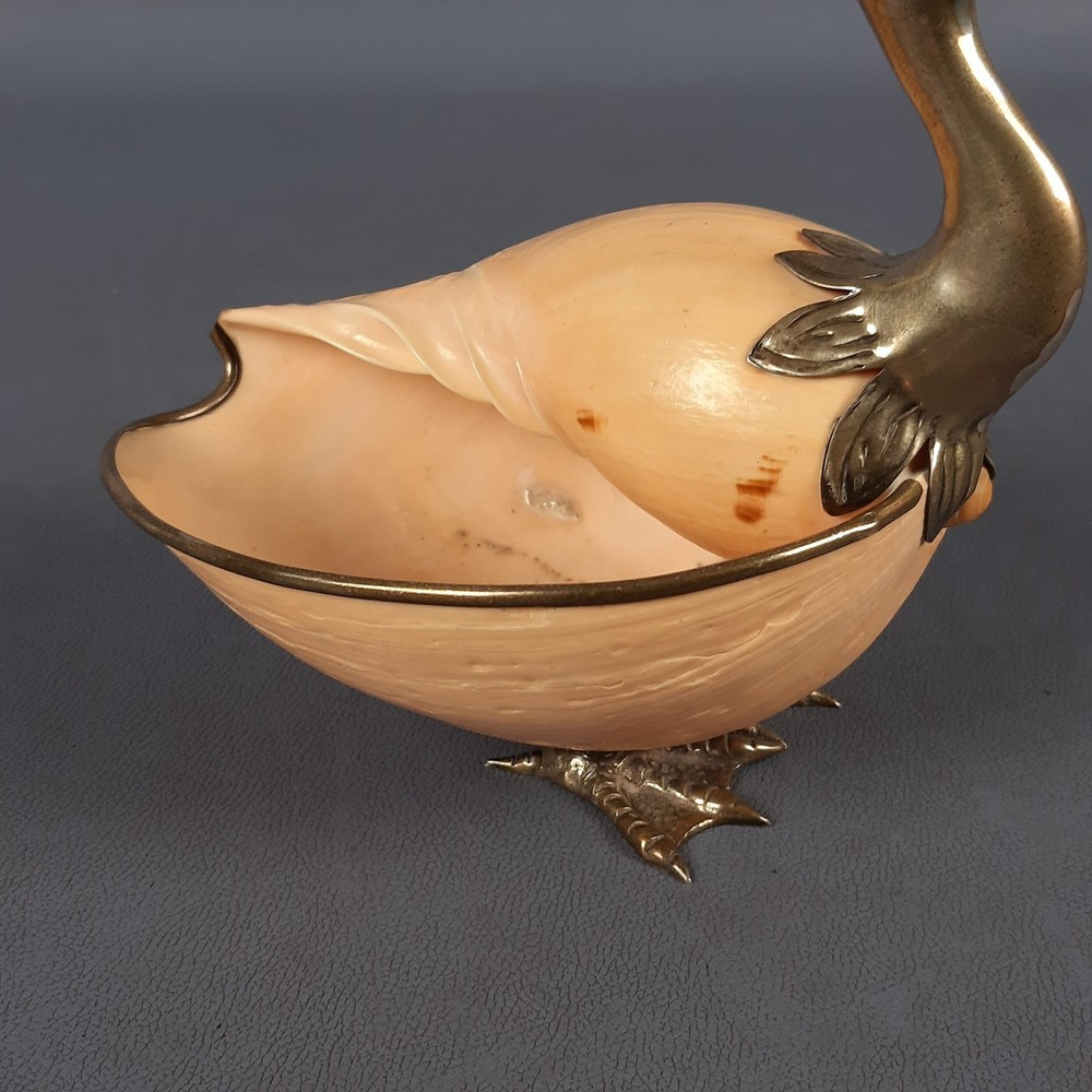 Duck Binazzi Sculpture 925 Silver Solid Shell Rare 333g Vintage 1970