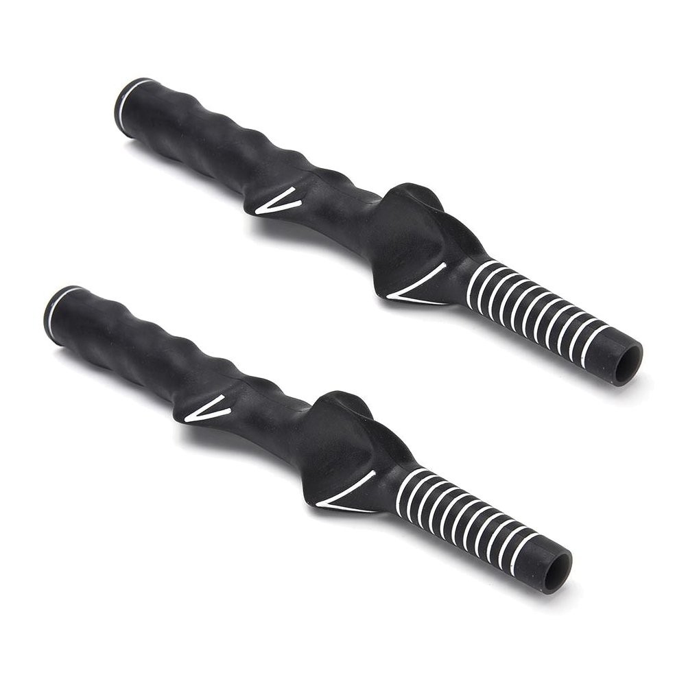 2-Pack Right-Handed Golf Swing Training Grip Trainer, Black