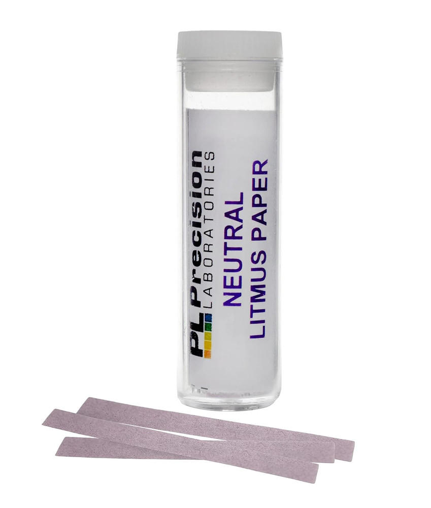 Neutral Litmus Test Strips, Vial/100 Testing Papers - for Acidity/Alkalinity Te
