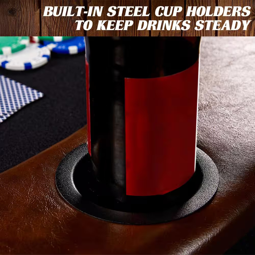 Charleston Collection 10 Player Poker Table - No Assembly Required