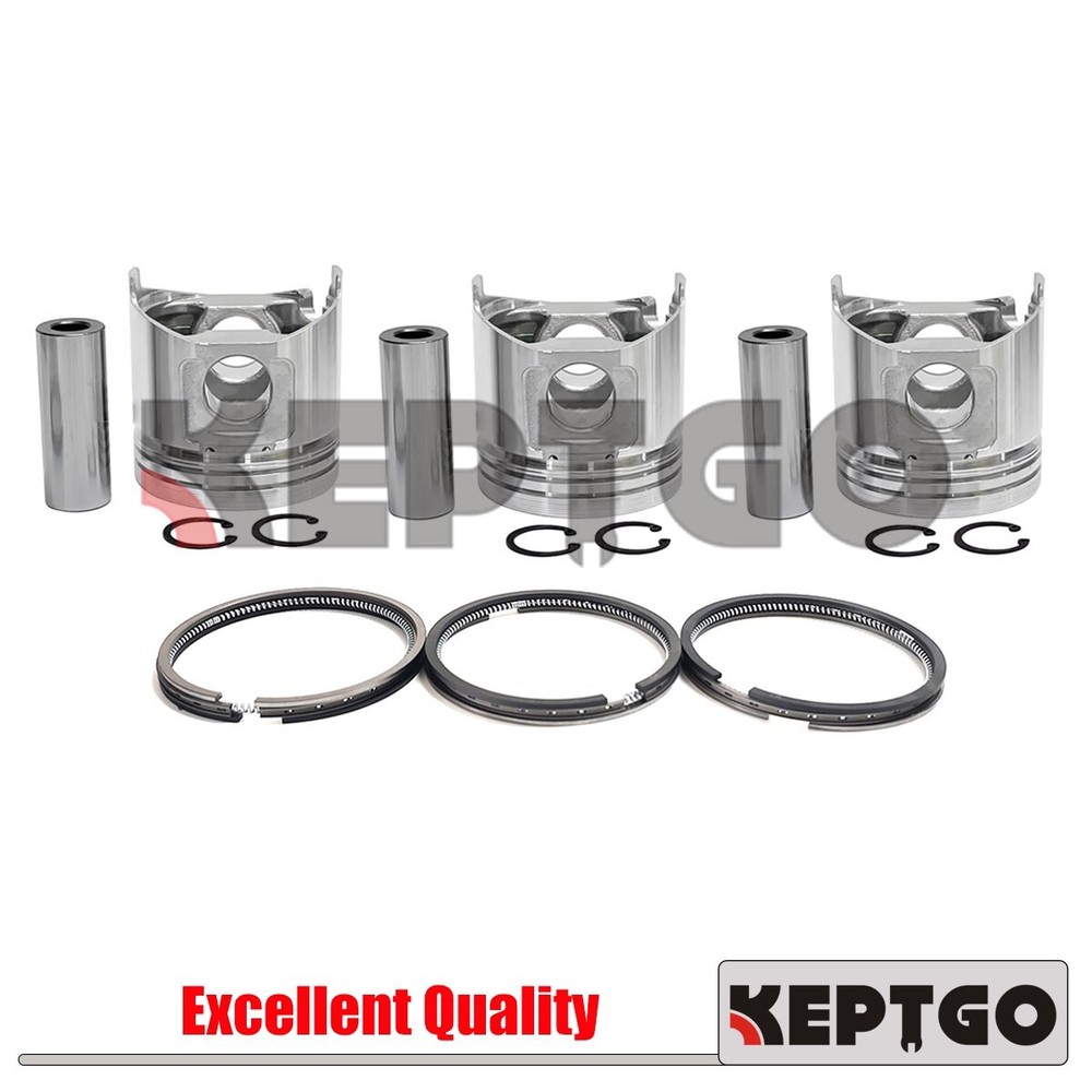 3 sets STD Piston & Ring For Yanmar 3TNE84