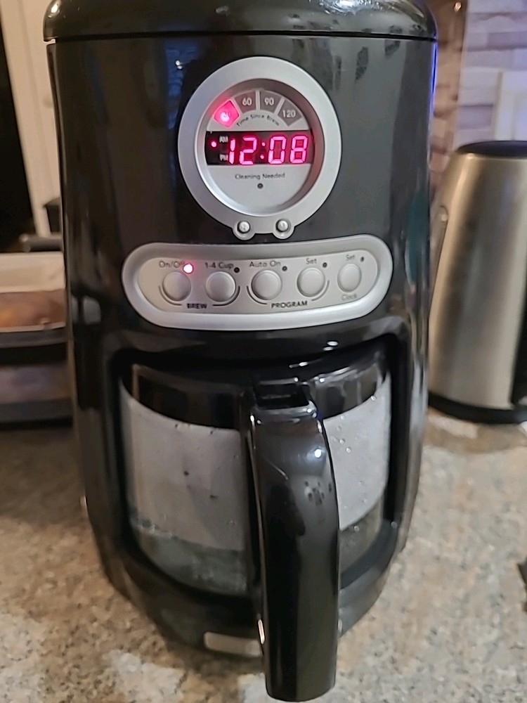 KitchenAid 10-Cup Programmable Coffee Maker KCM511ER-1 Black Working TESTED