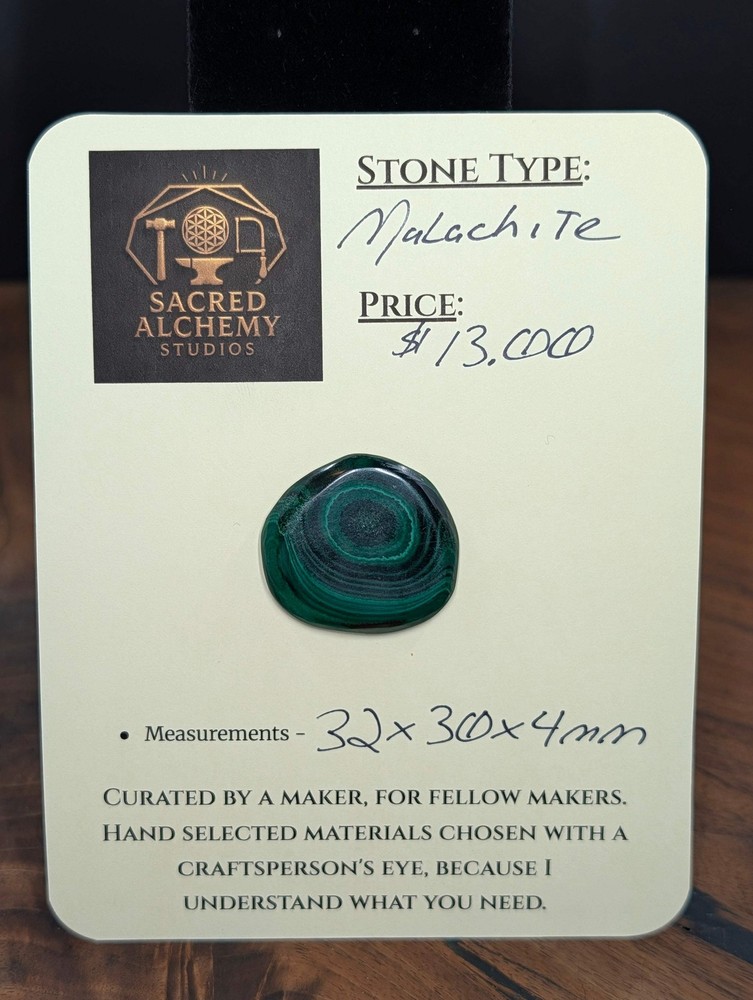 Malachite Cabochon - Cabochon