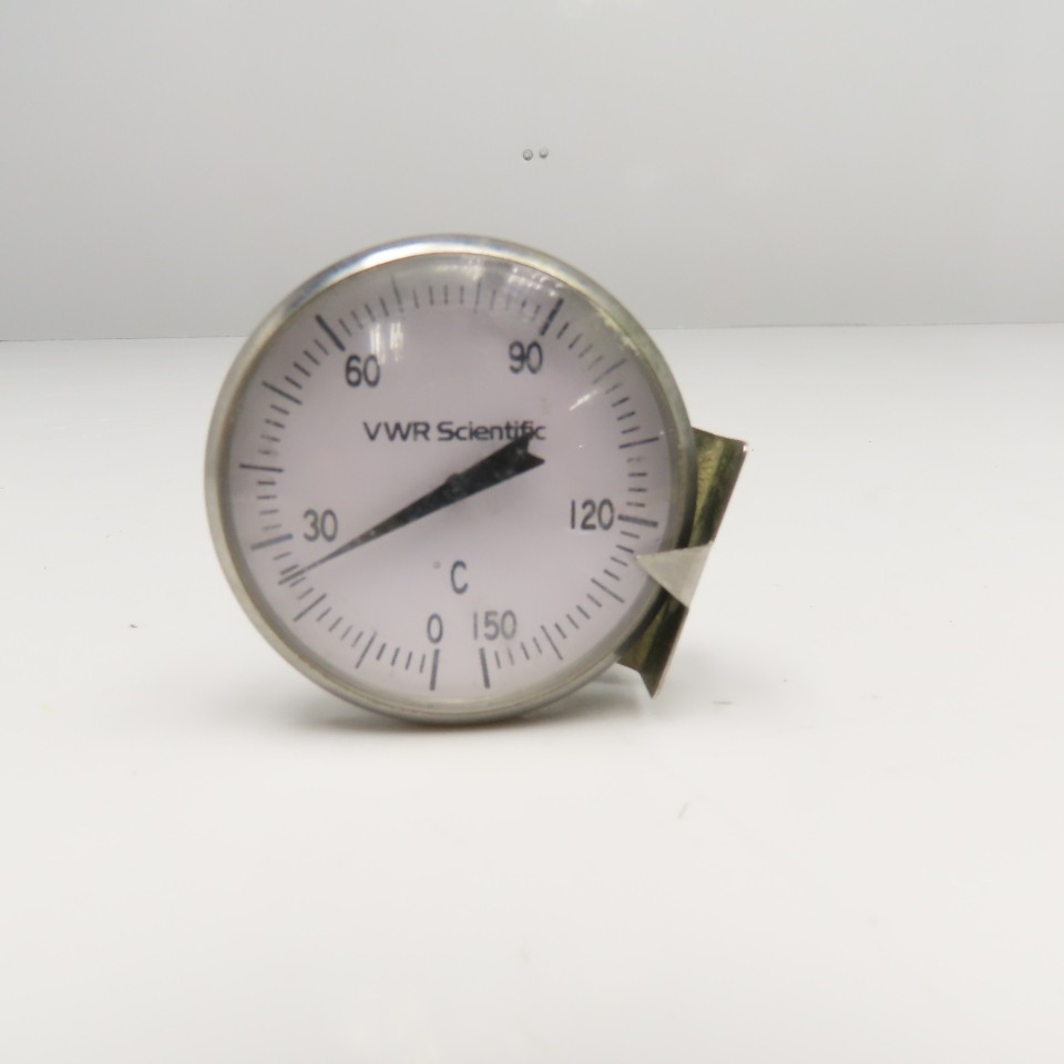VWR Scientific 0-150°C Laboratory Dial Thermometer W/ Pointer Indicator