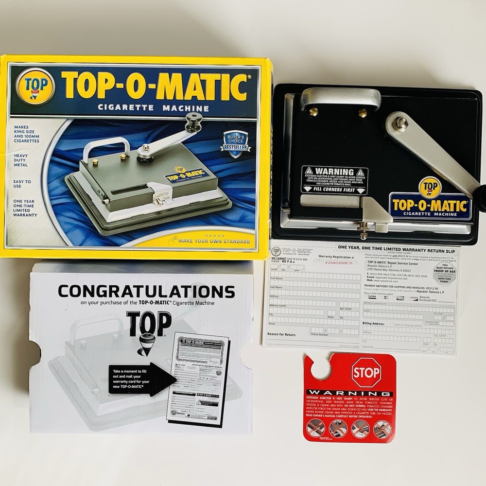 Top-O-Matic Cigarette Machine - Untested