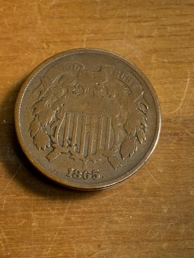 1865 2 Cent Piece VG Condition SKU# 32274