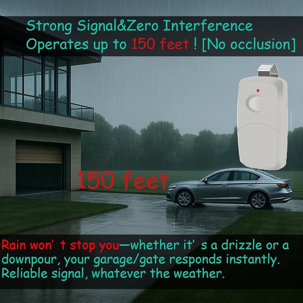 4x For 3089 multi-code multicode 308911 Linear MCS308911 300mhz Button Remote