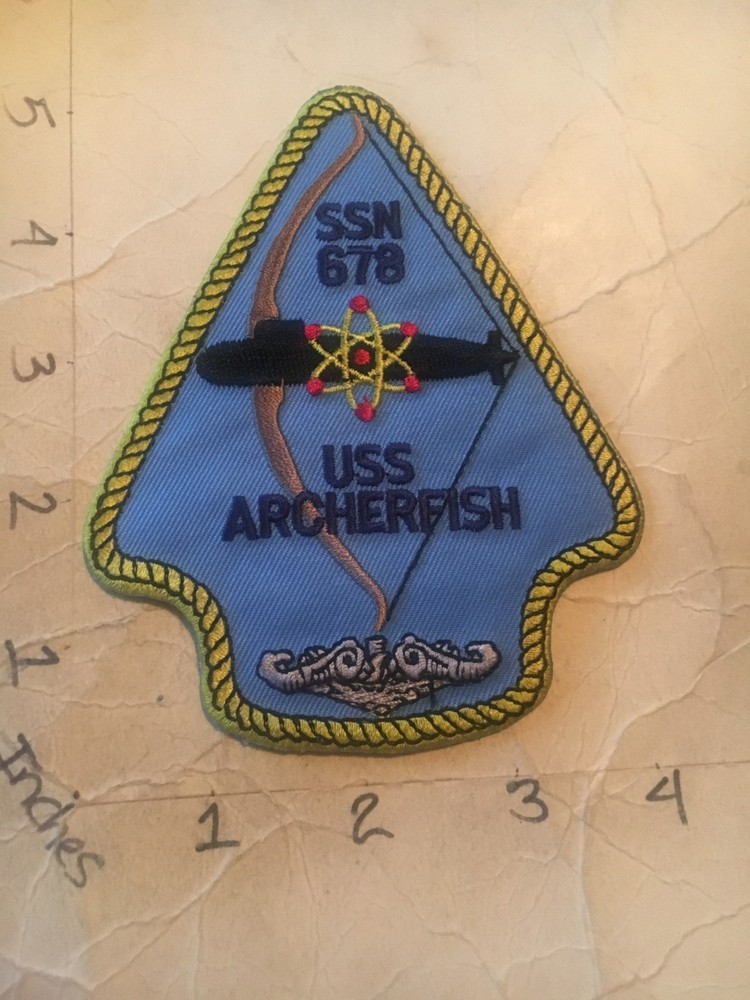 US NAVY USS Archerfish SSN-678 Submarine Patch 8/1/25