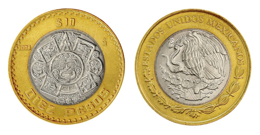 Mexico 10 Pesos, 2009, KM #616, Mint