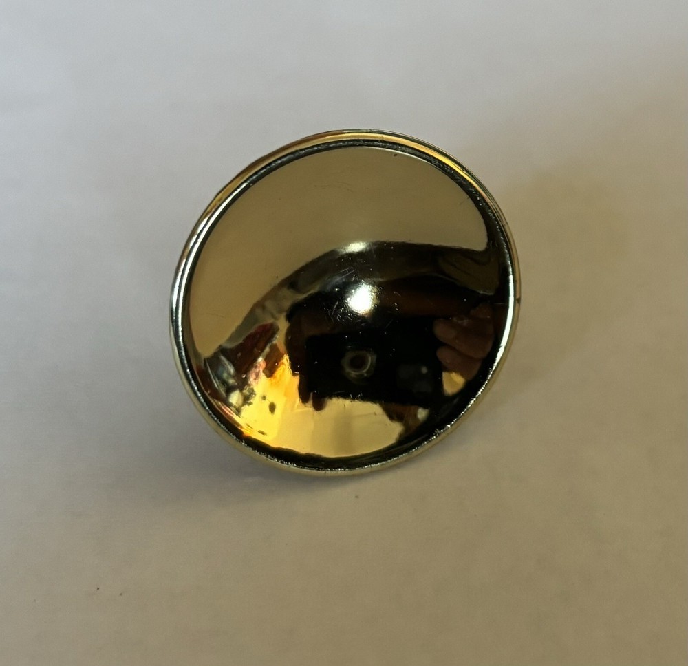1” BRASS Disc antique hardware Mid Century Modern MCM drawer pull cabinet knob