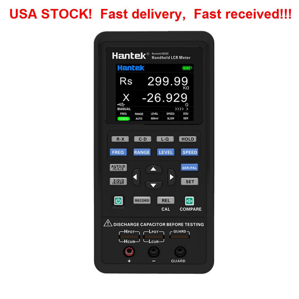 Hantek 1833C Handheld LCR Meter for Inductance Capacitance Resistance Testing US