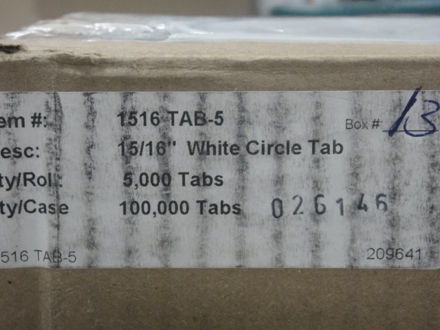 White Circle Tabs