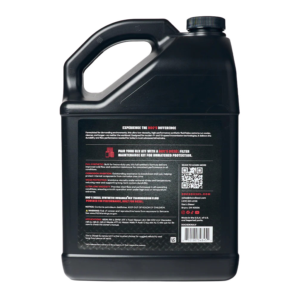 Doc’s Diesel Duramax ULV Full Synthetic Automatic Transmission Fluid