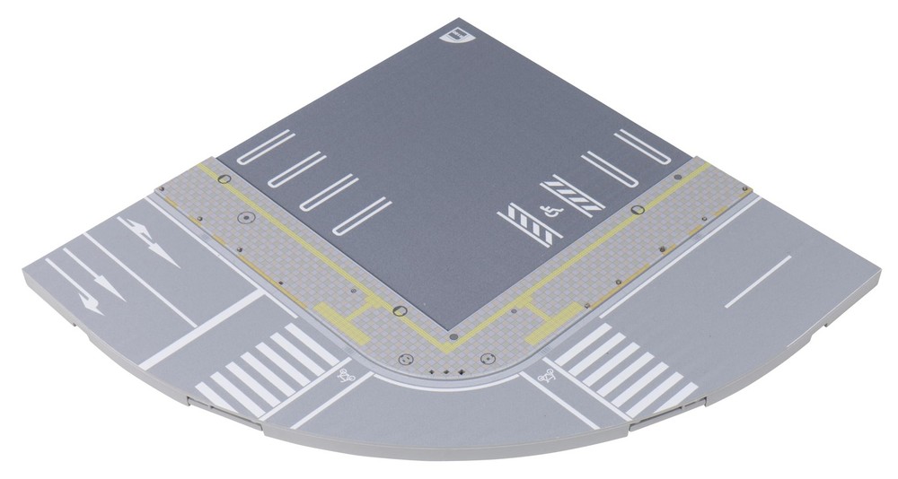 N gauge unitram road plate intersection inside 41-101