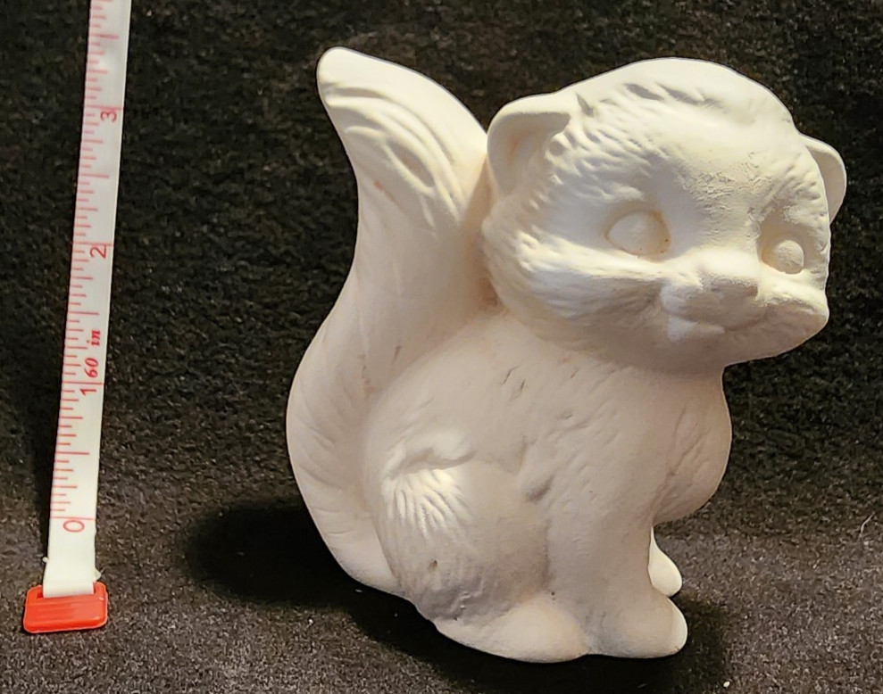 Ready to Paint Ceramic Bisque Cute Squirrel