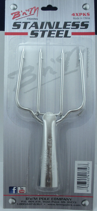 B & M 4XPKS Fish Spear Stainless Steel