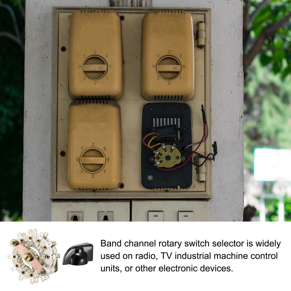Band Selector Rotary Switch 2P10T 2 Pole 10 Position 2 Deck
