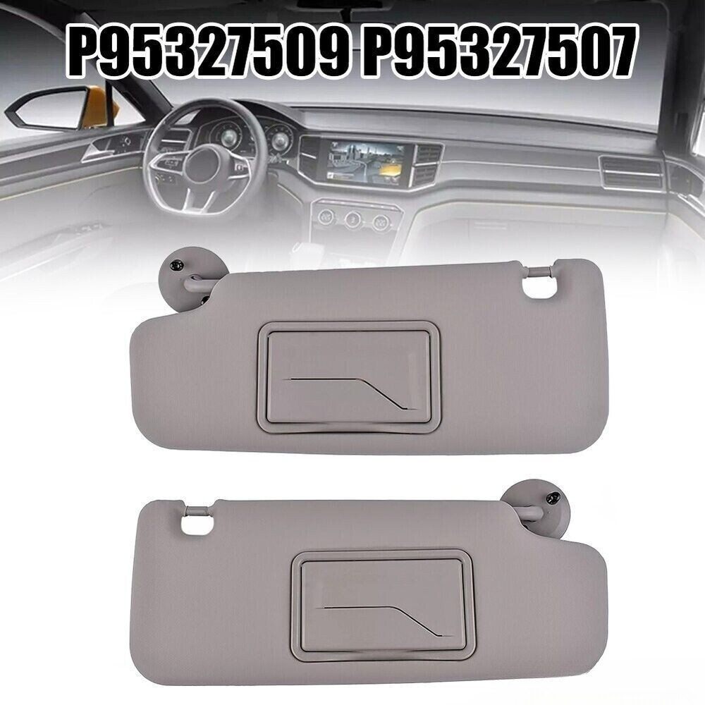 Sun Visor Set Gray for Chevrolet Driver & Passenger Side