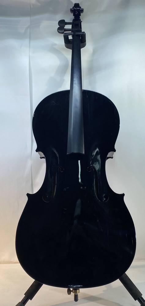 Cecilio CCO-BLACK Black 1/2 Cello NEEDS WORK READ MISSING PEGS