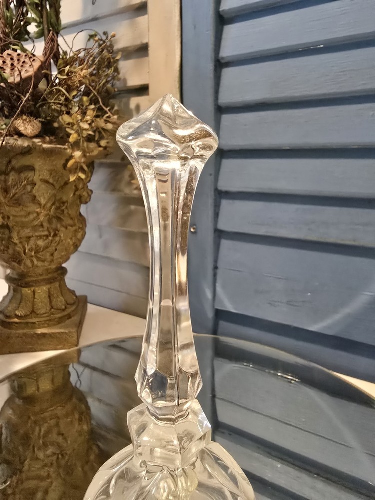 Crystal Etched Glass Bell Flowers