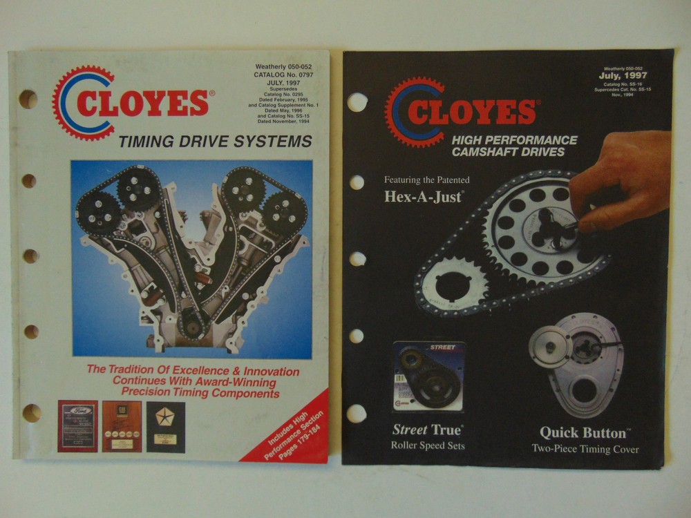 Vintage Original 1997 Cloyes Timing Drive Systems Product Catalog