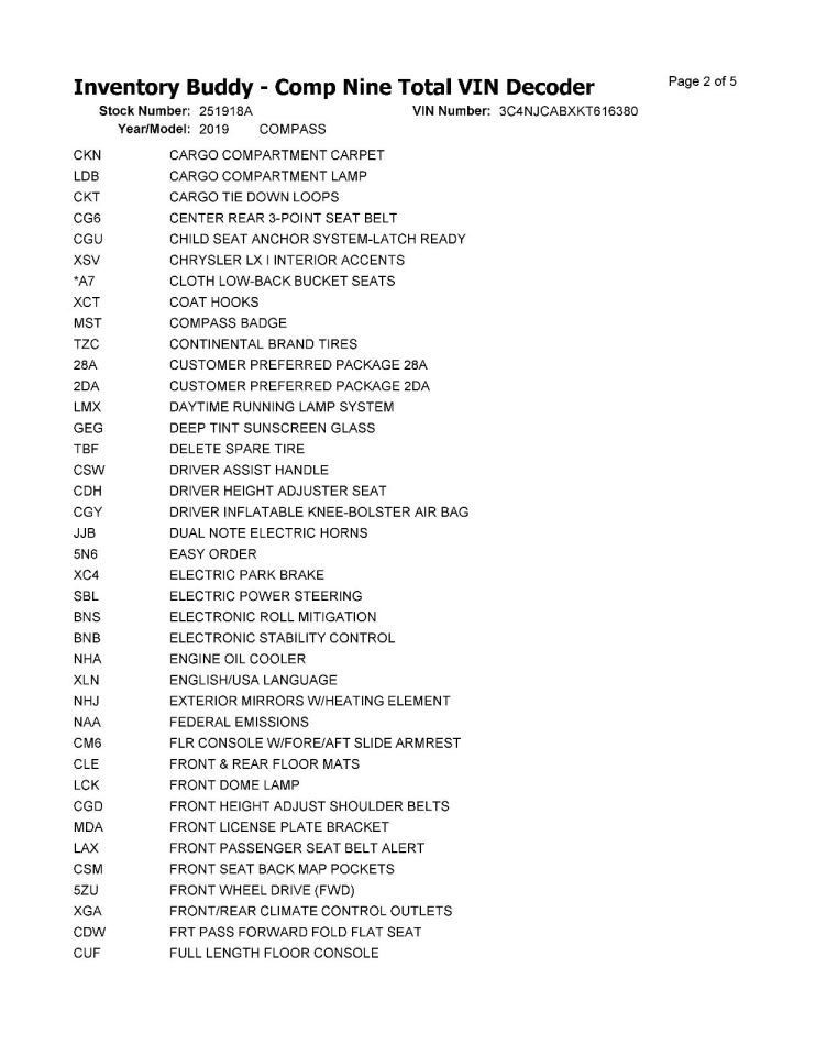 Engine ECM Electronic Control Module Fits 17-21 COMPASS 2486554