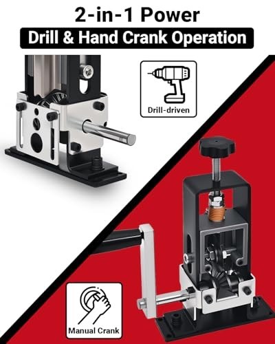 Manual Wire Stripper Machine - 0.06-1" Cable Stripping Tool, Drill Powered, Repl