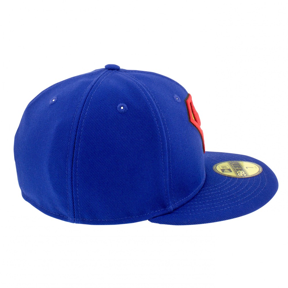Superman Action Comics #1 Underside Print New Era 59Fifty Fitted Hat Blue