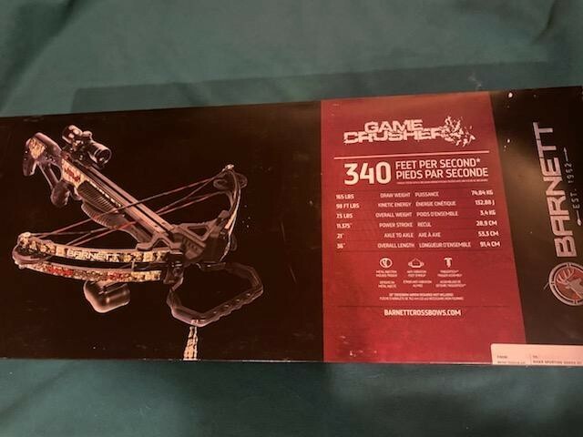 Barrnett crossbow  game crusher 340