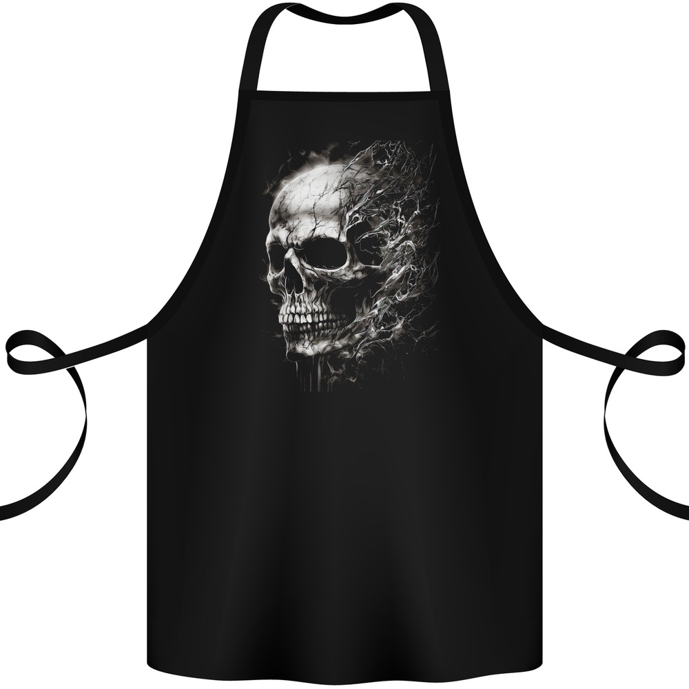 Interdimensional Skull Cotton Apron 100% Organic