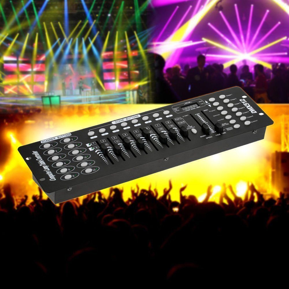 DMX Controller 192Channels Operator Console Lighting Mixer Board For Stage Light