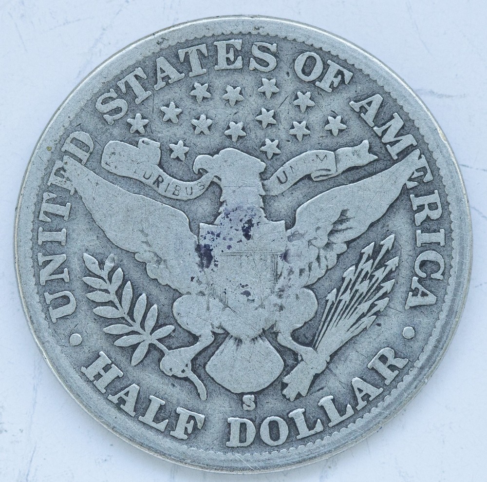 1901 -S Barber Silver half dollar - (AP 22202)
