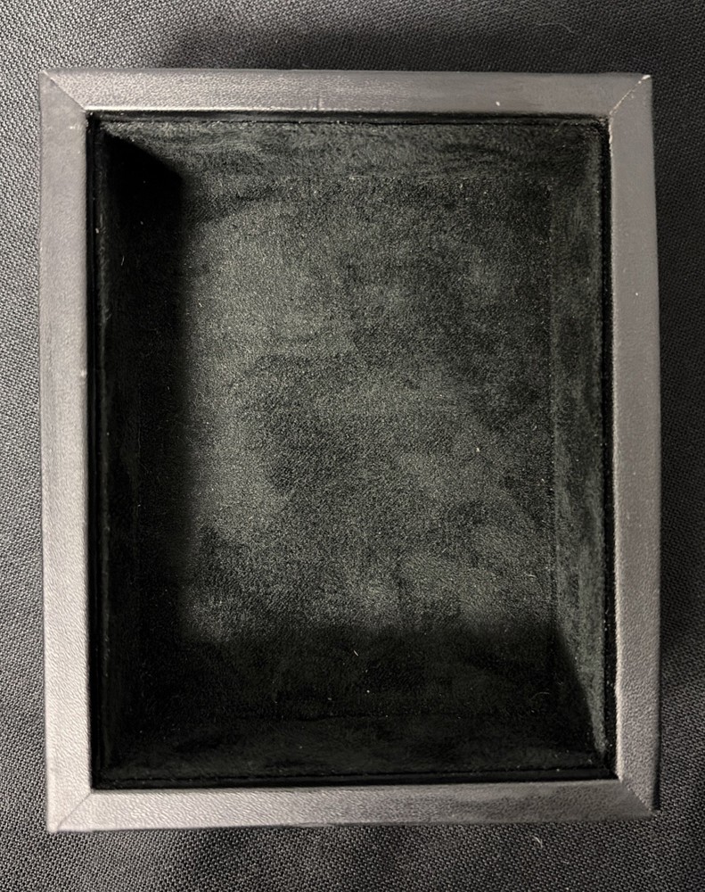 Michael Aram Black Leather Botanical Leaf Box