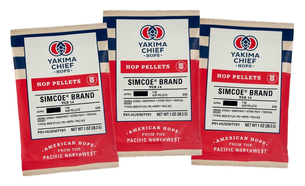 Simcoe Hop Pellets 3 oz for Home Brew Beer Making