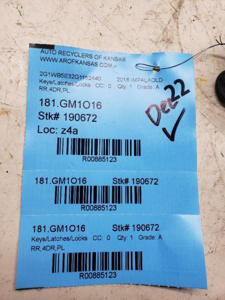 IMPALAOLD 2016 Keys/Latches/Locks 885123