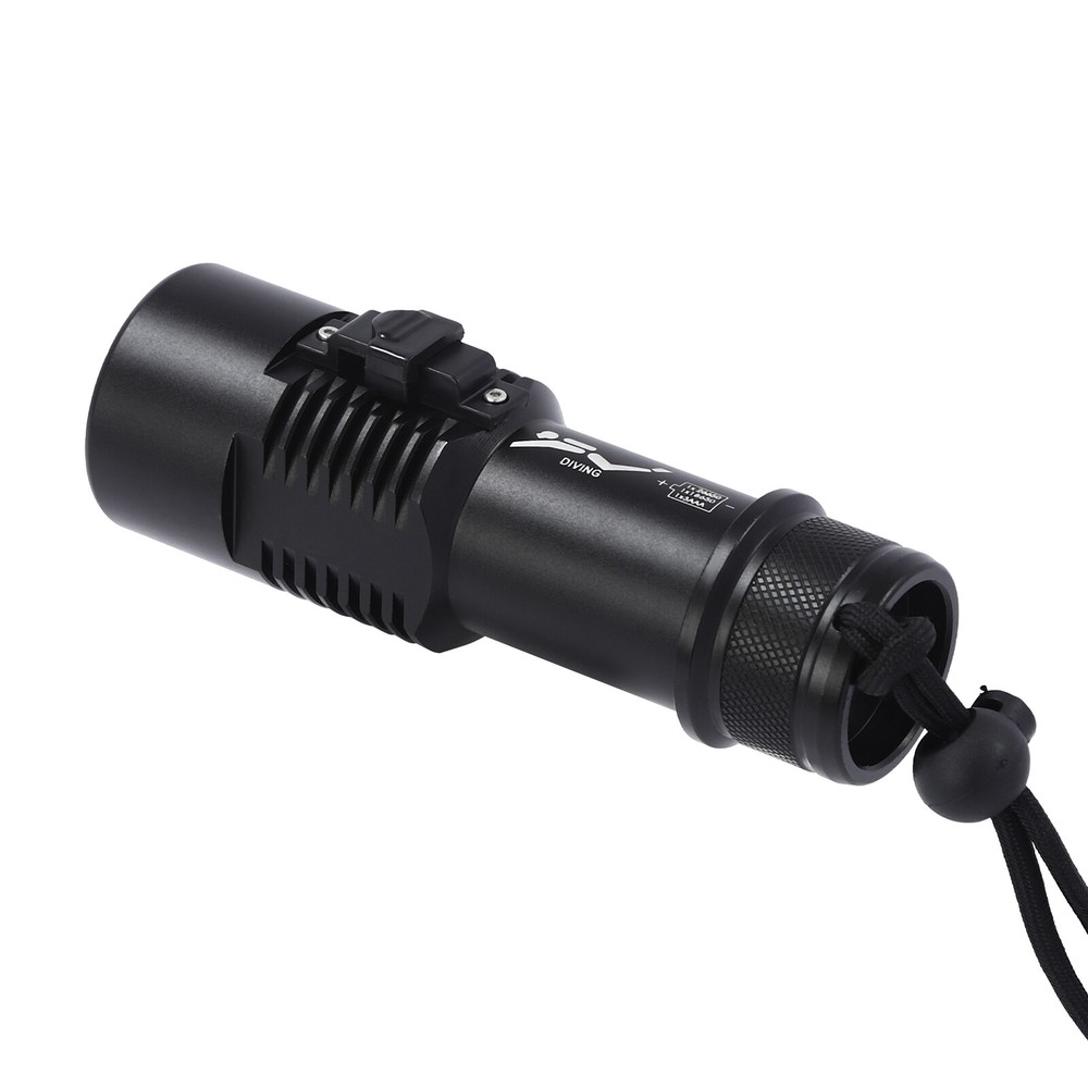 Submersible Flashlight, LED Dive Light, Waterproof Compact Bright Diving Torch