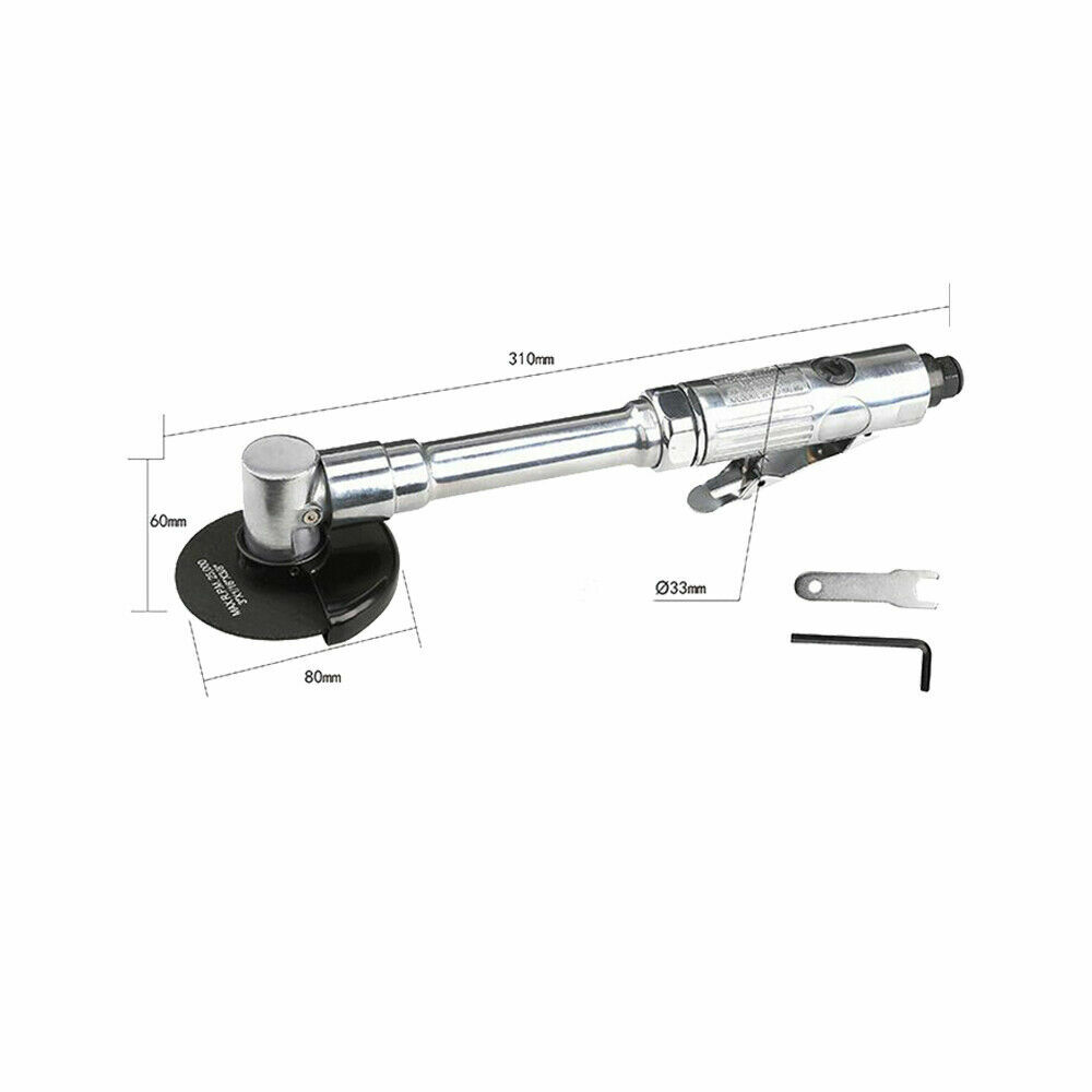 3" 75MM Pneumatic Angle Grinder Air Cutter Extra Long Handle Grinding Machine