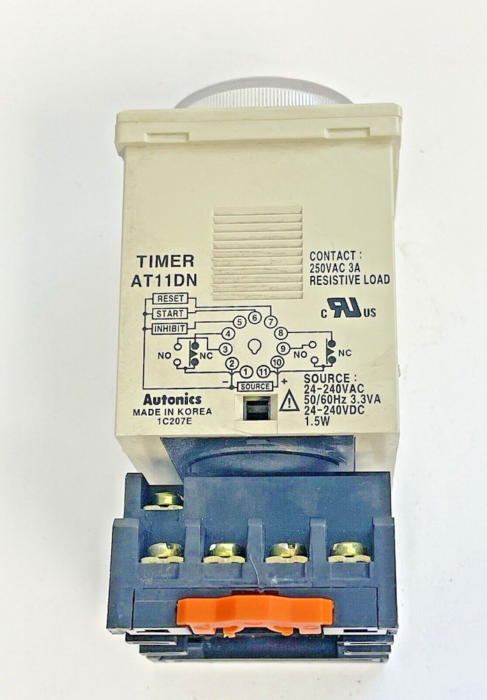AUTONICS - AT11DN - TIMER W/ SOCKET BASE - 250VAC, 3A, 1.5W