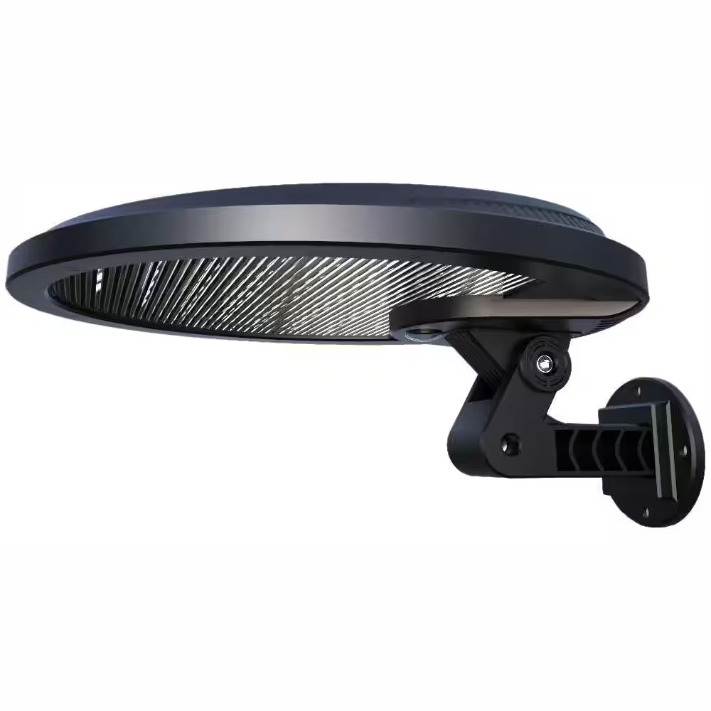 Self-Contained 160° Black Motion Activated Outdoor Integrated LED Solar Security