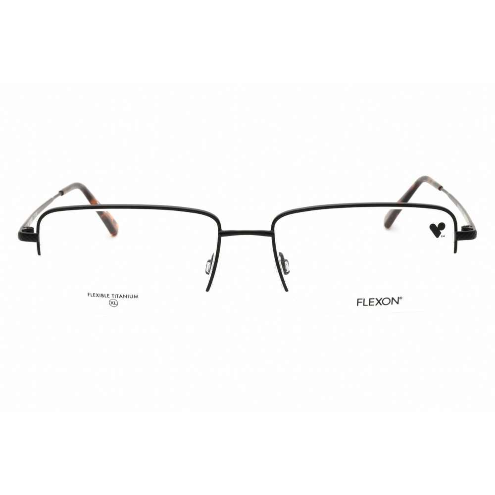 Flexon Unisex Eyeglasses Rectangular Shape Metal Half Rim Frame FLEXON H6073 002