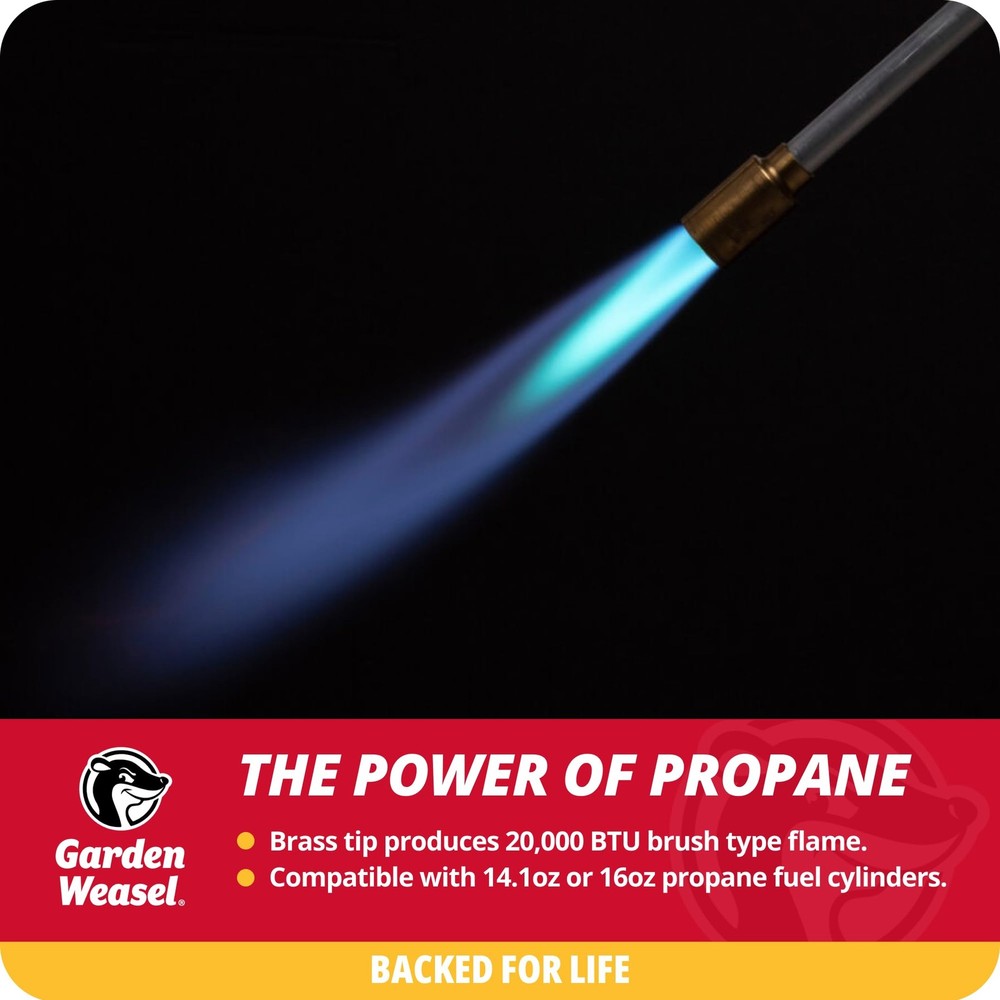 WeedTorch | Weed Burner with Integrated Lighter | Propane Fire Starter, Torch...