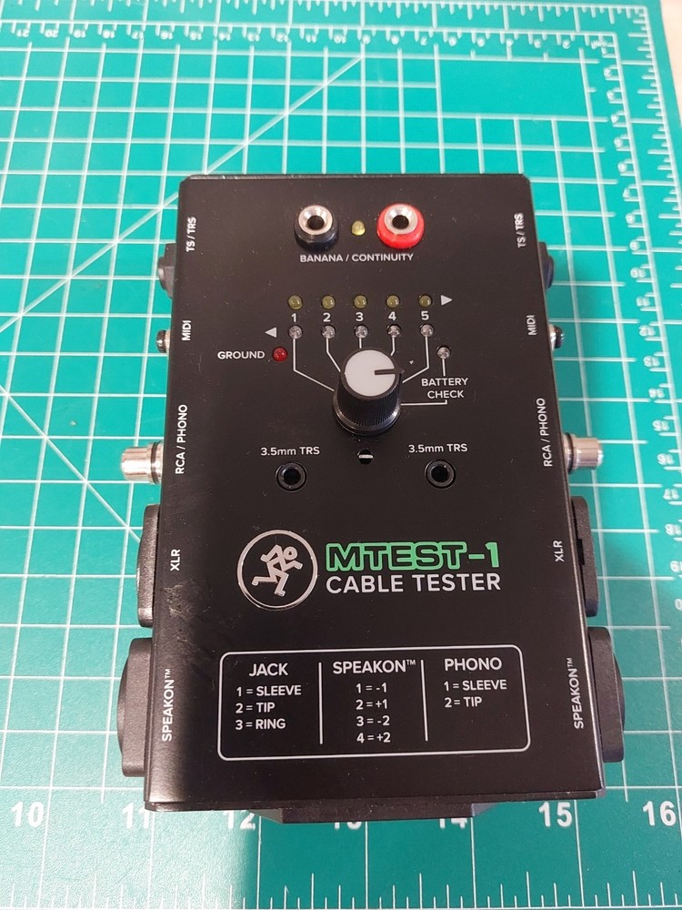 Cable Tester Mackie Mtest-1  Audio