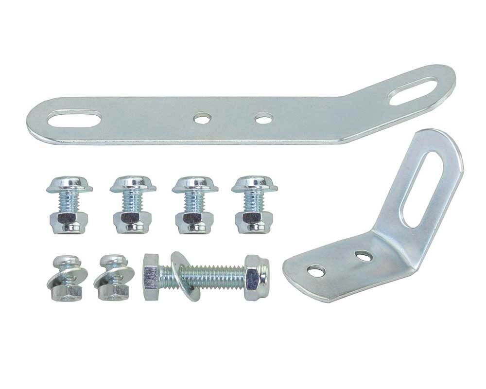 9pcs Bicycle Fender Bracket Set Bolt/Nut Angle Support Chrome