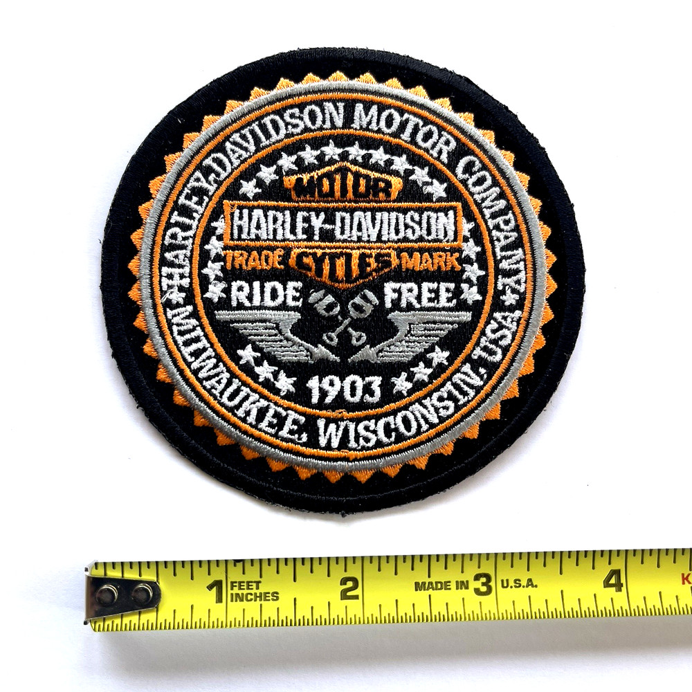 HARLEY DAVIDSON 'RIDE FREE' ROUND PATCH