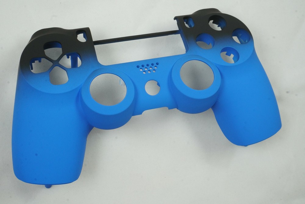 Blue Fade Soft Touch Front Face Shell For PS4 Controller - New - For current gen