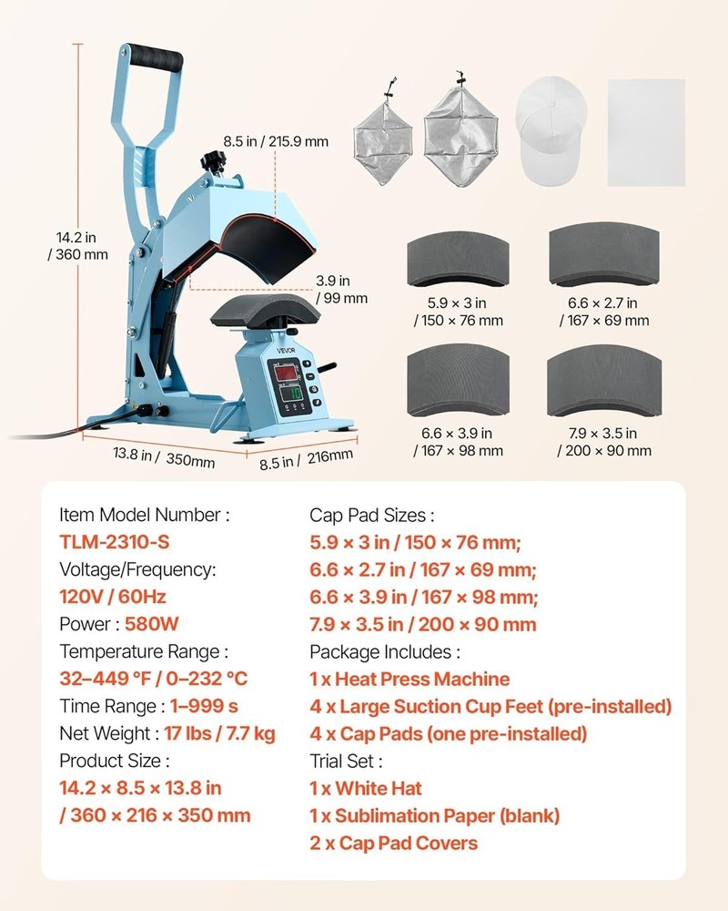 Compact Hat Heat Press for Multi-Material Projects: Reliable, Fast & Lightweight