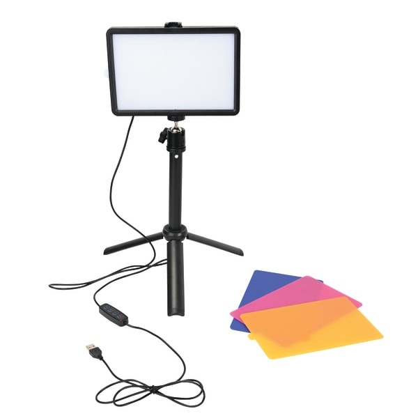 GNBI Video Conference Ring Light, 20"H, 5W, Black